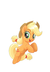 Size: 1184x1679 | Tagged: safe, applejack, earth pony, pony, my little pony: the movie, looking at you, simple background, smiling, solo, transparent background, vector