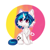 Size: 1024x1024 | Tagged: safe, artist:tolsticot, dj pon-3, vinyl scratch, pony, unicorn, cheek fluff, chest fluff, ear fluff, fluffy, simple background, solo