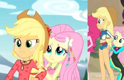 Size: 1998x1288 | Tagged: safe, applejack, fluttershy, better together, equestria girls, forgotten friendship, legend of everfree, camp fashion show outfit