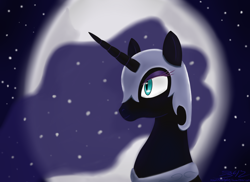 Size: 1752x1276 | Tagged: safe, artist:mikoruthehedgehog, nightmare moon, alicorn, pony, female, mare, moon, solo