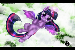 Size: 6304x4200 | Tagged: safe, artist:venetia-the-hedgehog, derpibooru import, twilight sparkle, twilight sparkle (alicorn), alicorn, pony, absurd resolution, falling, looking at you, on back, snow, solo, vertigo