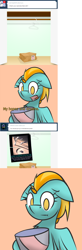 Size: 1280x3910 | Tagged: safe, artist:askincompetentlightningdust, artist:ralek, lightning dust, closet, tumblr