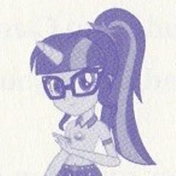 Size: 292x292 | Tagged: safe, derpibooru import, sci-twi, twilight sparkle, equestria girls, legend of everfree, horn, ponytail, solo