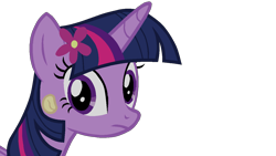 Size: 1280x720 | Tagged: safe, artist:westrail642fan, derpibooru import, twilight sparkle, twilight sparkle (alicorn), alicorn, twilight time, flower, flower in hair, muck, paint.net, simple background, solo, transparent background