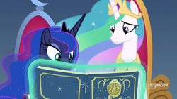 Size: 1280x720 | Tagged: safe, screencap, princess celestia, princess luna, alicorn, pony, memories and more, spoiler:memories and more, spoiler:mlp friendship is forever