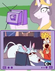 Size: 704x915 | Tagged: safe, edit, princess celestia, alicorn, pony, unicorn, butt, cartoon network, cheetara, exploitable meme, meme, obligatory pony, plot, princess molestia, thundercats, thundercats roar, tv meme