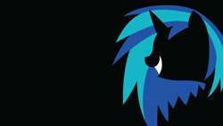 Size: 1920x1080 | Tagged: safe, artist:bluepedro, dj pon-3, vinyl scratch, pony, unicorn, minimalist, modern art, solo, wallpaper