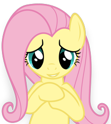 Size: 3000x3328 | Tagged: safe, artist:sollace, fluttershy, pegasus, pony, the last roundup, .svg available, cute, looking at you, on back, shyabetes, simple background, smiling, solo, transparent background, vector