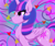 Size: 2400x2000 | Tagged: safe, artist:katkathasahathat, derpibooru import, twilight sparkle, twilight sparkle (alicorn), alicorn, pony, cute, heart eyes, profile, solo, wingding eyes