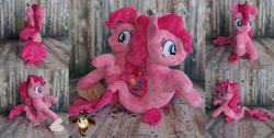 Size: 1992x1000 | Tagged: safe, artist:essorille, pinkie pie, seapony (g4), irl, photo, plushie, seaponified, seapony pinkie pie, self ponidox, solo, species swap