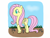 Size: 1024x768 | Tagged: safe, artist:vampteen83, fluttershy, pegasus, pony, female, mare, solo