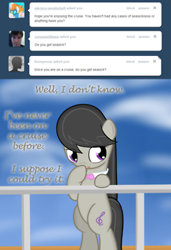 Size: 250x366 | Tagged: safe, artist:erthilo, octavia melody, earth pony, pony, ask octavia, black mane, female, gray coat, mare, solo