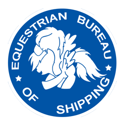 Size: 800x800 | Tagged: safe, artist:epicplatypus, pegasus, pony, equestrian bureau of shipping, female, lesbian, logo, mare, shipping