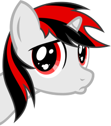 Size: 4390x5000 | Tagged: safe, artist:age3rcm, oc, oc only, oc:blackjack, pony, unicorn, fallout equestria, fallout equestria: project horizons, absurd resolution, fanfic, fanfic art, female, horn, mare, pouting, sad, show accurate, simple background, solo, transparent background, vector