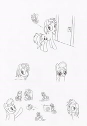 Size: 1600x2300 | Tagged: safe, artist:datspaniard, dj pon-3, octavia melody, vinyl scratch, earth pony, pony, unicorn, accident, alcohol, annoyed, bedwetting, blushing, female, levitation, magic, mare, monochrome, mop, pillow, pissing, sleeping, telekinesis, urine, wetting