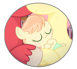 Size: 2437x2177 | Tagged: safe, artist:verona-5i, big macintosh, fluttershy, earth pony, pegasus, pony, baby, baby pony, female, fluttermac, male, offspring, parent:big macintosh, parent:fluttershy, parents:fluttermac, shipping, simple background, straight, transparent background, unshorn fetlocks