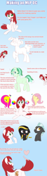 Size: 800x3000 | Tagged: safe, artist:jessy, fluttershy, thunderlane, oc, oc:palette swap, earth pony, pegasus, pony, color wheel, eyes closed, female, heart, how to, looking at you, mare, smiling