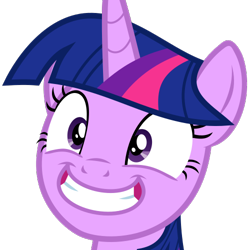 Size: 500x500 | Tagged: safe, twilight sparkle, twilight sparkle (alicorn), alicorn, pony, .svg available, derpibooru, derpibooru badge, grin, meta, smiling, solo, svg, vector