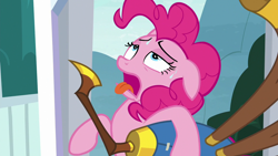 Size: 1280x720 | Tagged: safe, screencap, pinkie pie, earth pony, pony, yakity-sax, ahegao, open mouth, tongue out, yovidaphone