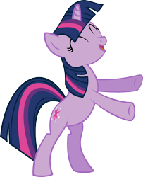 Size: 1000x1233 | Tagged: safe, artist:pisonisy, derpibooru import, twilight sparkle, magical mystery cure, bipedal, happy, rearing, simple background, solo, transparent background, vector