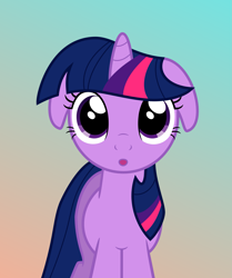 Size: 2365x2827 | Tagged: safe, artist:updownstrange, derpibooru import, twilight sparkle, :o, floppy ears, solo, vector