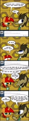 Size: 1280x5248 | Tagged: safe, artist:joeywaggoner, doctor whooves, oc, oc:tick tock, ask, breaking the fourth wall, tumblr