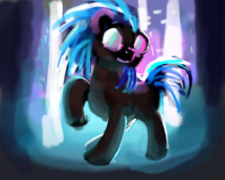 Size: 619x496 | Tagged: safe, anonymous artist, dj pon-3, vinyl scratch, pony, color porn, solo