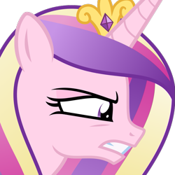 Size: 669x669 | Tagged: safe, artist:the smiling pony, princess cadance, alicorn, pony, .svg available, angry, derpibooru, derpibooru badge, meta, simple background, solo, svg, transparent background, vector