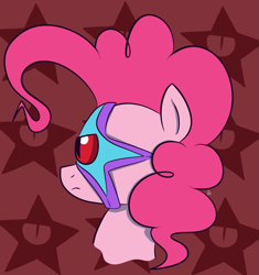 Size: 2137x2275 | Tagged: safe, artist:feralroku, pinkie pie, pony, bust, crossover, dc comics, mind control, starro