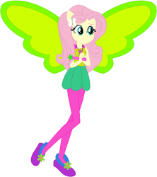 Size: 523x590 | Tagged: safe, artist:selenaede, artist:user15432, fluttershy, human, equestria girls, artificial wings, augmented, barely eqg related, base used, clothes, crossover, element of kindness, fairy, fairy tale, fairy wings, fairyized, flower, good fairy, green wings, hairpin, hasbro, hasbro studios, humanized, jewelry, magic, magic wand, magic wings, necklace, ponied up, shoes, sleeping beauty, wand, winged humanization, wings