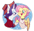 Size: 2438x2233 | Tagged: safe, artist:cartoonboyfriends, flutterholly, fluttershy, merry, rarity, pegasus, pony, unicorn, clothes, female, flarity, kissing, lesbian, shipping