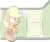 Size: 1280x1068 | Tagged: safe, artist:vaetan, applejack, earth pony, pony, door, eating, food, solo, strawberry