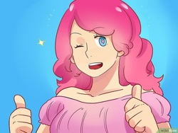 Size: 760x570 | Tagged: safe, pinkie pie, human, female, humanized, pink, wikihow, woman