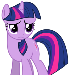 Size: 5629x6100 | Tagged: safe, artist:estories, derpibooru import, twilight sparkle, unicorn twilight, unicorn, absurd resolution, sad, simple background, solo, transparent background, vector, worried