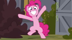 Size: 1280x720 | Tagged: safe, screencap, pinkie pie, earth pony, pony, a friend in deed, jumping, solo