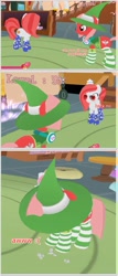 Size: 732x1707 | Tagged: safe, screencap, oc, oc only, oc:downvote, oc:hide image, pony, clothes, derpibooru, derpibooru ponified, dialogue, legends of equestria, meta, ponified, socks, striped socks, sugarcane corner, sunglasses, text