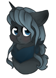 Size: 583x818 | Tagged: safe, artist:twinkepaint, oc, oc only, pony, unicorn, clothes, female, mare, scarf, simple background, solo, white background