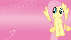 Size: 1920x1080 | Tagged: safe, artist:fallingcomets, fluttershy, pegasus, pony, poster, solo