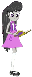 Size: 173x415 | Tagged: safe, edit, edited screencap, editor:i-mlp2020, screencap, octavia melody, better together, equestria girls, forgotten friendship, background removed, book, clothes, female, mary janes, shoes, simple background, skirt, socks, solo, transparent background