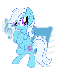 Size: 684x912 | Tagged: safe, artist:mlpazureglow, earth pony, pony, g3, g4, bee bop (g3), female, g3 to g4, generation leap, mare, rearing, solo