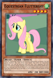 Size: 813x1185 | Tagged: safe, artist:lightningciel, fluttershy, pegasus, pony, card, female, mare, yu-gi-oh!, yugioh card