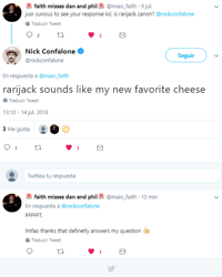 Size: 516x645 | Tagged: safe, cheese, food, meta, nick confalone, op is a cuck, op is trying to start shit, rarijack, shipping, twitter