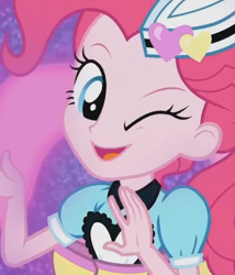 Size: 726x848 | Tagged: safe, screencap, pinkie pie, coinky-dink world, eqg summertime shorts, equestria girls, clothes, cropped, server pinkie pie