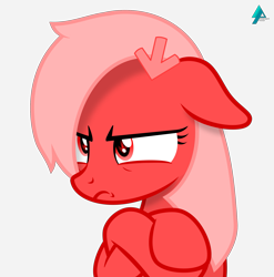 Size: 2063x2089 | Tagged: safe, artist:arifproject, oc, oc only, oc:downvote, angry, crossed hooves, derpibooru, derpibooru ponified, frown, meta, ponified, simple background, solo, transparent background, vector