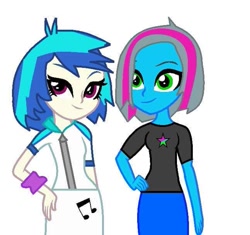 Size: 647x609 | Tagged: artist needed, safe, dj pon-3, vinyl scratch, oc, oc:raxonxvi, equestria girls, equestria girls-ified, hand on hip, rule 63, smiling, smirk