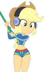 Size: 3000x4800 | Tagged: safe, artist:root, applejack, better together, equestria girls, lost and found, .svg available, belly button, clothes, hips, midriff, simple background, solo, svg, swimsuit, thigh gap, transparent background, vector