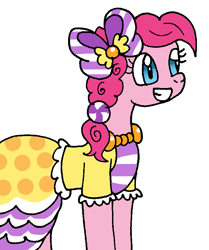 Size: 623x744 | Tagged: safe, artist:cmara, pinkie pie, earth pony, pony, clothes, dress, gala dress, paint tool sai, solo