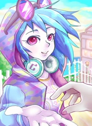 Size: 1000x1365 | Tagged: safe, artist:hobilo, dj pon-3, octavia melody, vinyl scratch, equestria girls, female, nail polish