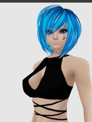 Size: 720x960 | Tagged: safe, artist:raxonxvi, dj pon-3, vinyl scratch, human, female, humanized, imvu, solo