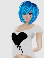 Size: 720x960 | Tagged: safe, artist:raxonxvi, dj pon-3, vinyl scratch, human, female, humanized, imvu, solo